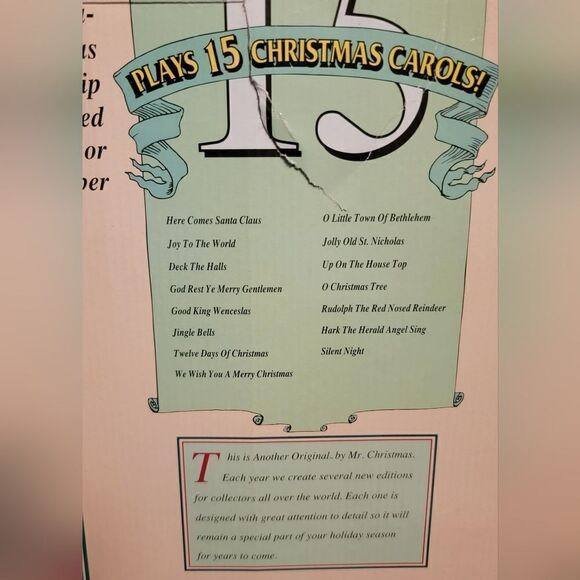 Mr. Christmas Santa's Barbershop Quartet Animated Singing Bears in Box - Vintage - Picture 15 of 17